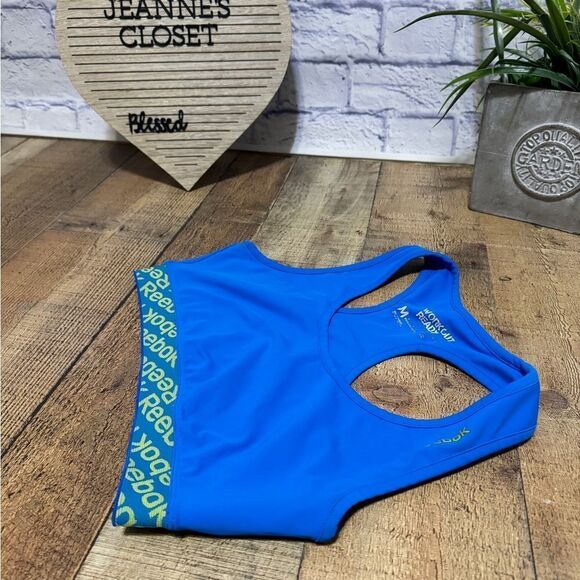 REEBOK PLAY DRI WORKOUT READY COLLECTION WOMEN TOP LOGO RACERBACK M - Picture 4 of 11